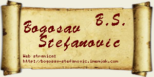 Bogosav Stefanović vizit kartica